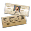 Communion Personalized Chocolate Bar Wrappers Photo, Cross & Scroll