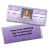 Communion Personalized Chocolate Bar Wrappers Photo, Cross & Scroll