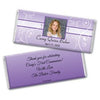 Communion Personalized Chocolate Bar Wrappers Photo, Cross & Scroll