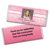 Communion Personalized Chocolate Bar Wrappers Photo, Cross & Scroll