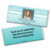 Communion Personalized Chocolate Bar Wrappers Photo, Cross & Scroll