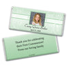 Communion Personalized Chocolate Bar Wrappers Photo, Cross & Scroll