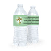 Personalized Communion Gold Cross Water Bottle Sticker Labels (5 Labels)