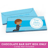 Deluxe Personalized First Communion Little Boy in Prayer Candy Bar Favor Box