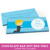 Deluxe Personalized First Communion Little Boy in Prayer Candy Bar Favor Box