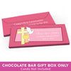 Deluxe Personalized First Communion Chalice, Dove & Cross Candy Bar Favor Box