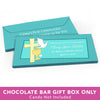 Deluxe Personalized First Communion Chalice, Dove & Cross Candy Bar Favor Box