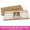 Deluxe Personalized First Communion Photo, Cross & Scroll Candy Bar Favor Box