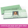 Deluxe Personalized First Communion Photo, Cross & Scroll Candy Bar Favor Box