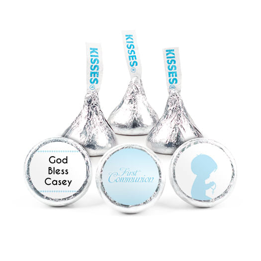 Communion Personalized Hershey's Kisses Child in Prayer Assembled Kisses