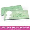 Deluxe Personalized First Communion Child in Prayer Candy Bar Favor Box