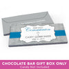 Deluxe Personalized First Communion Fluer Di Lis Cross Candy Bar Favor Box