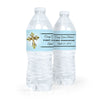 Personalized Communion Gold Cross Water Bottle Sticker Labels (5 Labels)