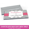 Deluxe Personalized First Communion Fluer de Lis Cross Candy Bar Favor Box