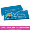 Deluxe Personalized First Communion Rosary Photo Candy Bar Favor Box