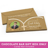 Deluxe Personalized First Communion Rosary Photo Candy Bar Favor Box