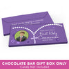 Deluxe Personalized First Communion Rosary Photo Candy Bar Favor Box