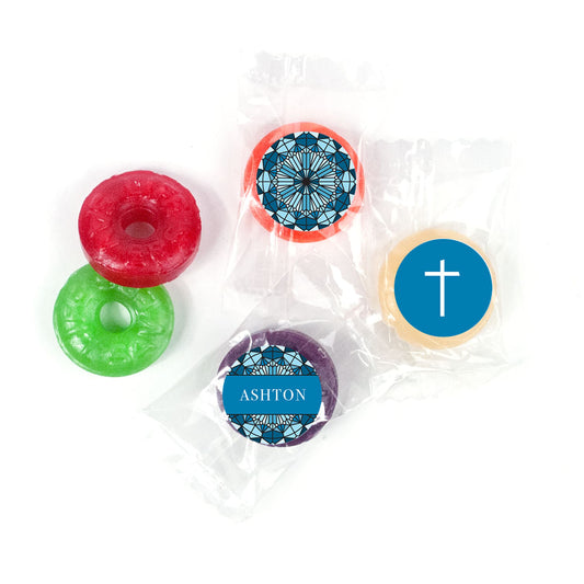 Personalized Stained Glass Communion LifeSavers 5 Flavor Hard Candy