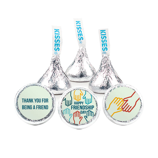 Personalized Happy Friendship Day Helping Hands Hershey's Kisses