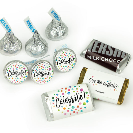 Celebration Candy Hershey's Kisses & Hershey's Miniatures for Party Favors