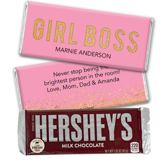 Personalized Girl Boss Hershey's Milk Chocolate Bar & Wrapper