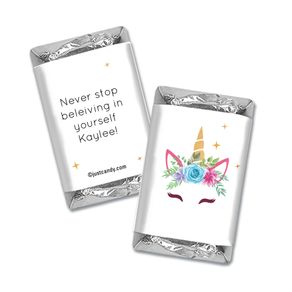 Personalized Birthday Magical Unicorn Hershey's Miniatures Wrappers