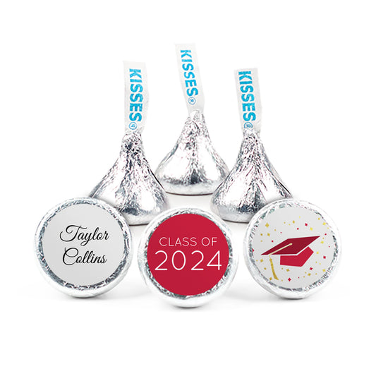 Graduation 3/4" Sticker Cap & Confetti (108 Stickers)