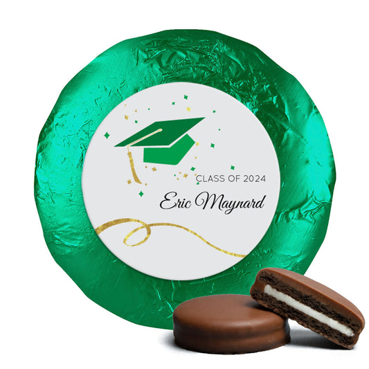 Graduation Chocolate Covered Oreos Cap & Confetti