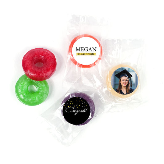 Graduation Personalized LifeSavers 5 Flavor Hard Candy Confetti Photo