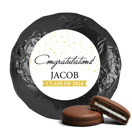 Graduation Chocolate Covered Oreos Confetti