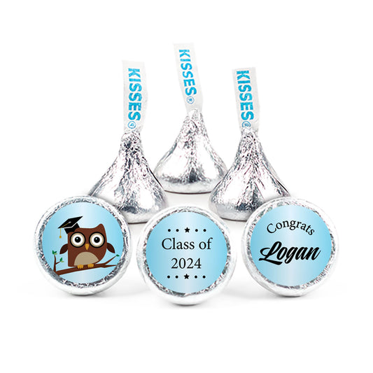 Graduation Personalized Hershey's Kisses Owl Pre-School Assembled Kisses