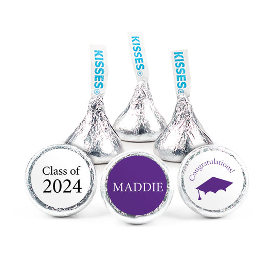 Graduation Favors - Academic Stickers - Kisses Candy Assembled Kisses