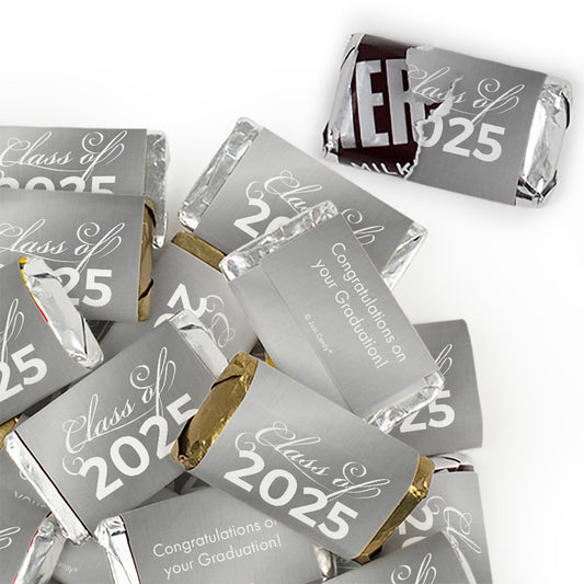 Silver Graduation Candy - Class Of Wrapped Hershey's Miniatures