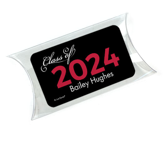 Graduation Party Favors Personalized Pillow Box Photo Class of Graduation Favor (25 Pack)