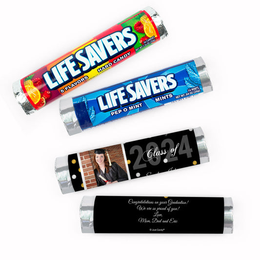 Personalized Graduation Polaroid Photo Confetti Lifesavers Rolls (20 Rolls)