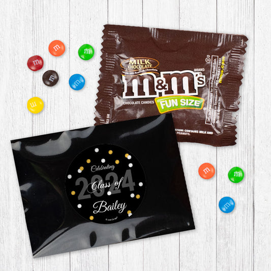 Personalized Graduation Class of Dots Milk Chocolate M&Ms