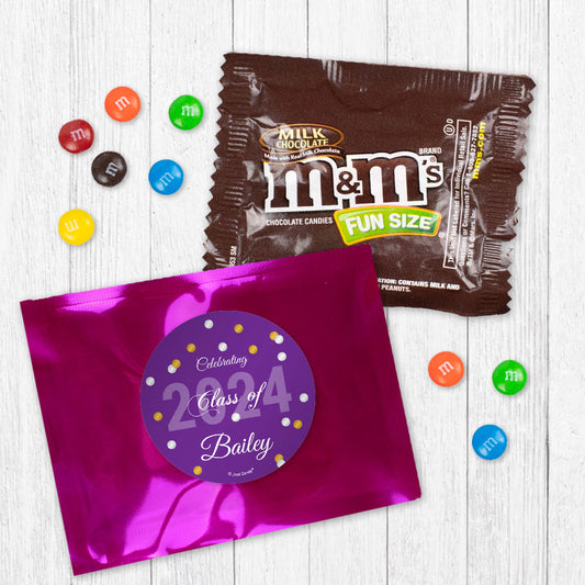 Personalized Graduation Class of Dots Milk Chocolate M&Ms