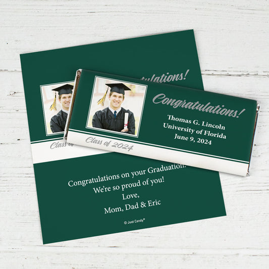 Graduation Personalized Chocolate Bar Wrappers Congratulations Photo