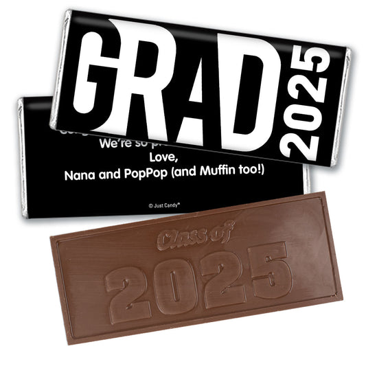 Graduation Personalized Embossed Chocolate Bar "Grad" and Year