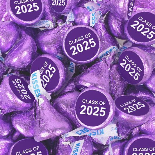 Assembled Purple Graduation Class of Hershey's Kisses Candy 90ct