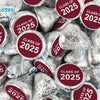 Maroon Graduation Candy Hershey's Kisses & Hershey's Miniatures for Party Favors