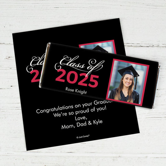 Personalized Graduation Photo Class Of Chocolate Bar Wrappers Only