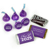 Graduation Purple Candy Hershey's Kisses & Hershey's Miniatures for Party Favors