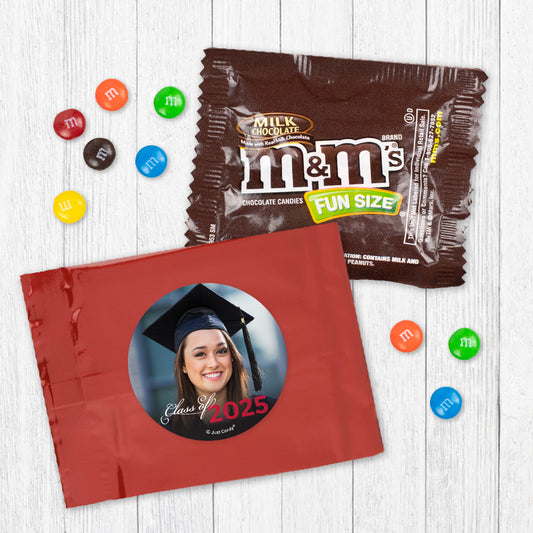 Personalized Red Graduation Class of with Photo Milk Chocolate M&Ms