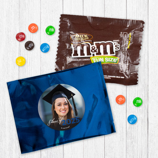 Personalized Blue Graduation Class of with Photo Milk Chocolate M&Ms