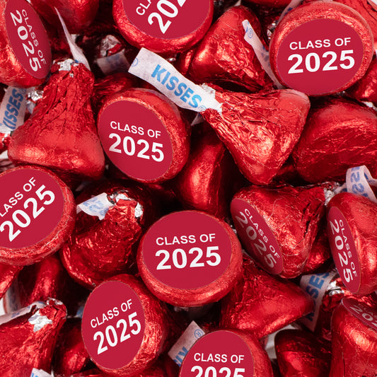 Assembled Red Graduation Class of Hershey's Kisses Candy 90ct - 14.4oz