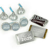 Graduation Silver Candy Hershey's Kisses & Hershey's Miniatures for Party Favors