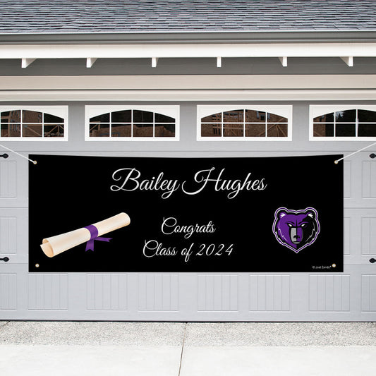 Personalized Graduation Giant Banner - Add Your School Logo