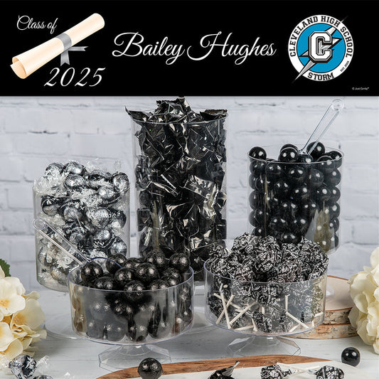 Black Graduation Diploma Candy Buffet