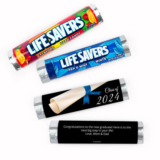 Personalized Graduation Scroll Lifesavers Rolls (20 Rolls)